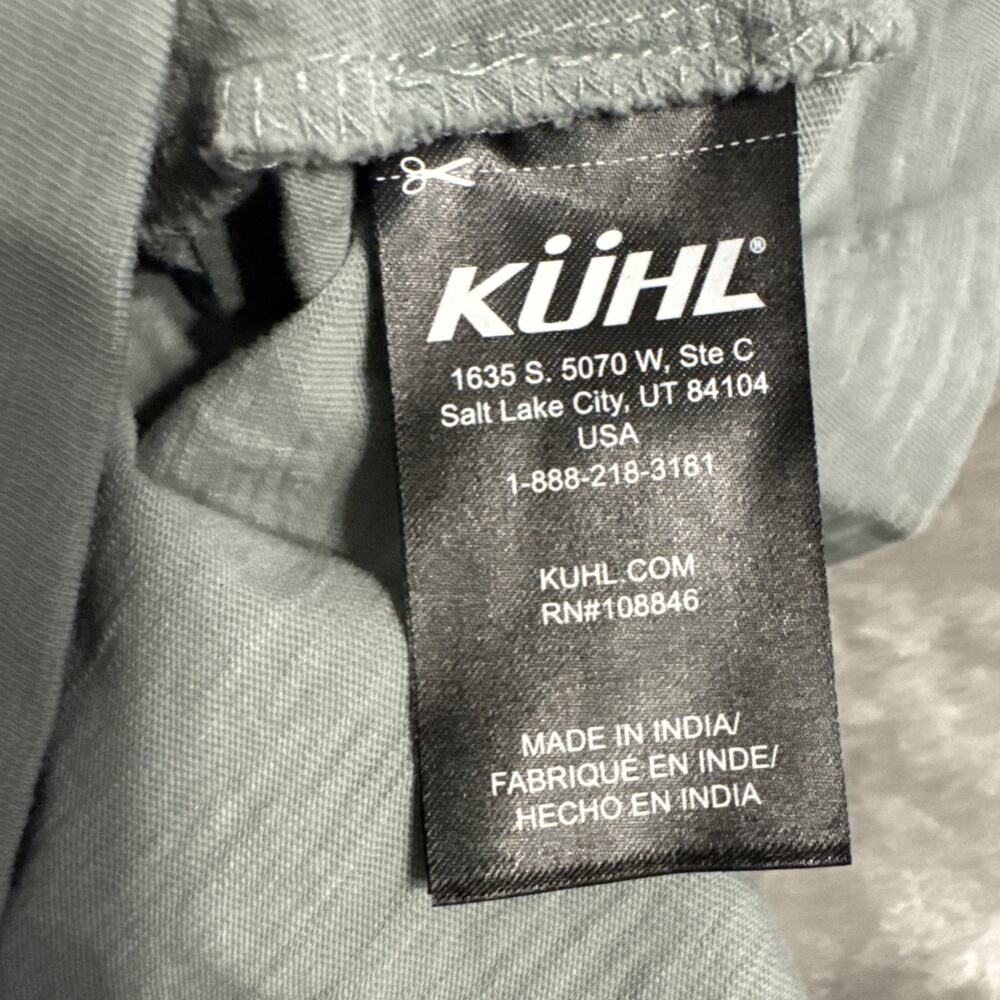 NWOT Kuhl Green Slub Knit Top Womens XL Cap Sleeve Outdoor Tee T-shirt - Picture 6 of 8